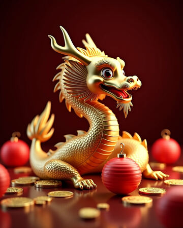 Dragon-themed slot artwork